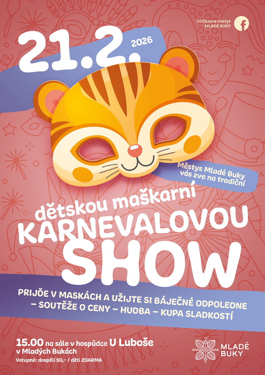 Dětská maškarní KARNEVALOVÁ SHOW